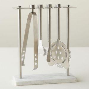 Tableau Marble Base Bar Tool Set
