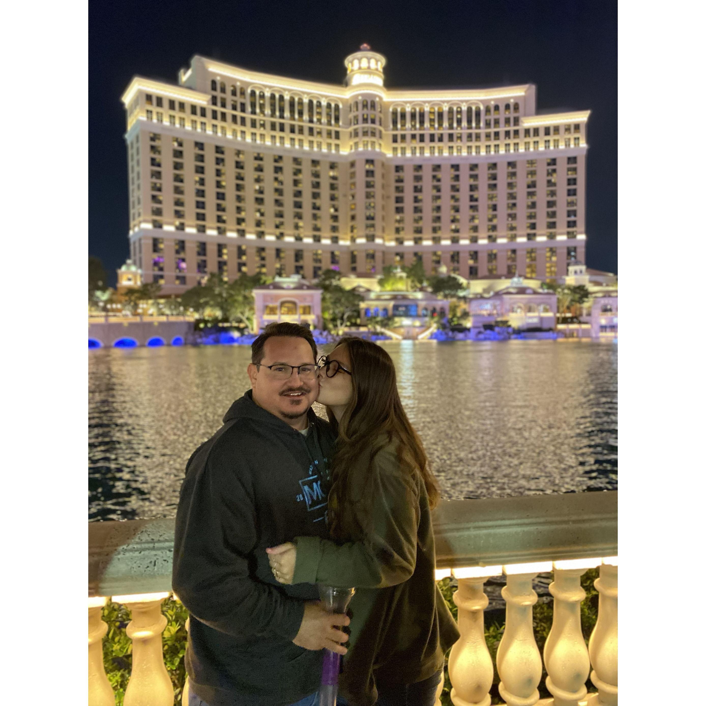 Bellagio Fountain on my birthday!