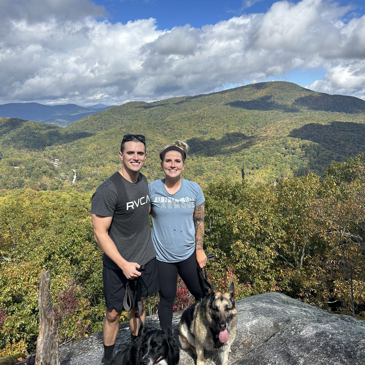 Moments before Walton Proposed!