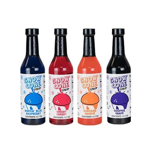 12.7oz Snow Cone Syrups (4 Pack)