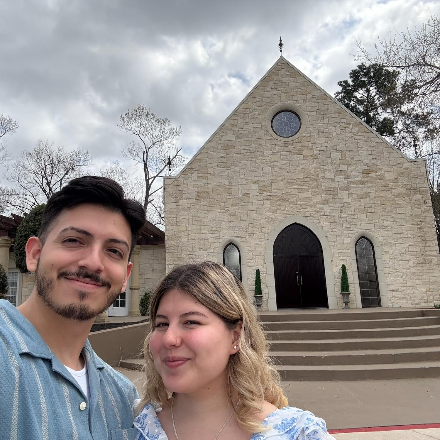 Our first time viewing our Venue!