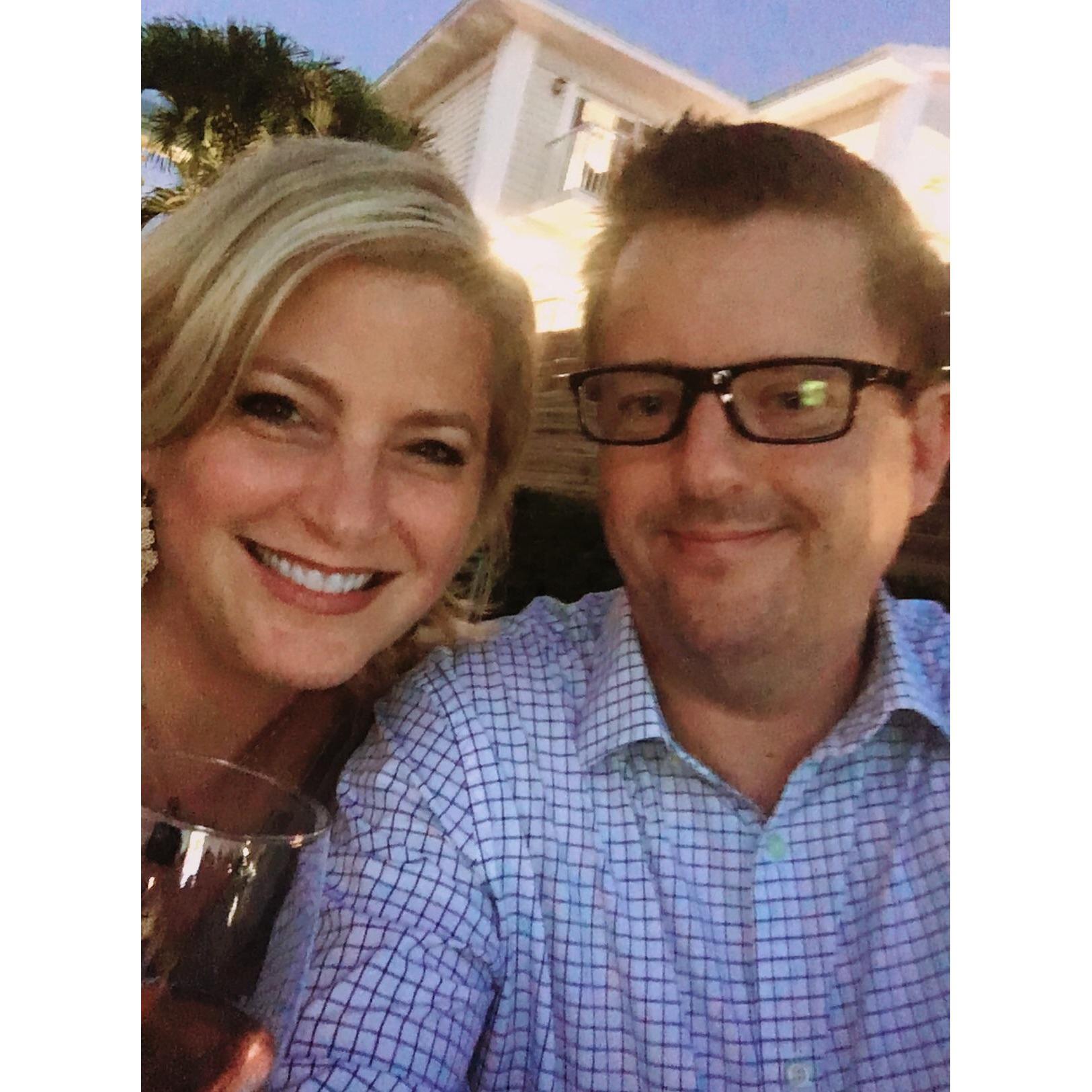 We seem to take a lot of selfies, but always want to capture the fun time we are having! This picture was taken in Miami at my friend's wedding.