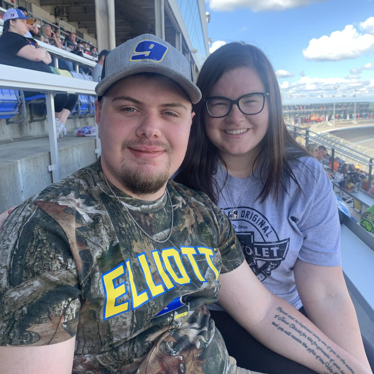 Our second race together! Coca Cola 600 in May 2021.