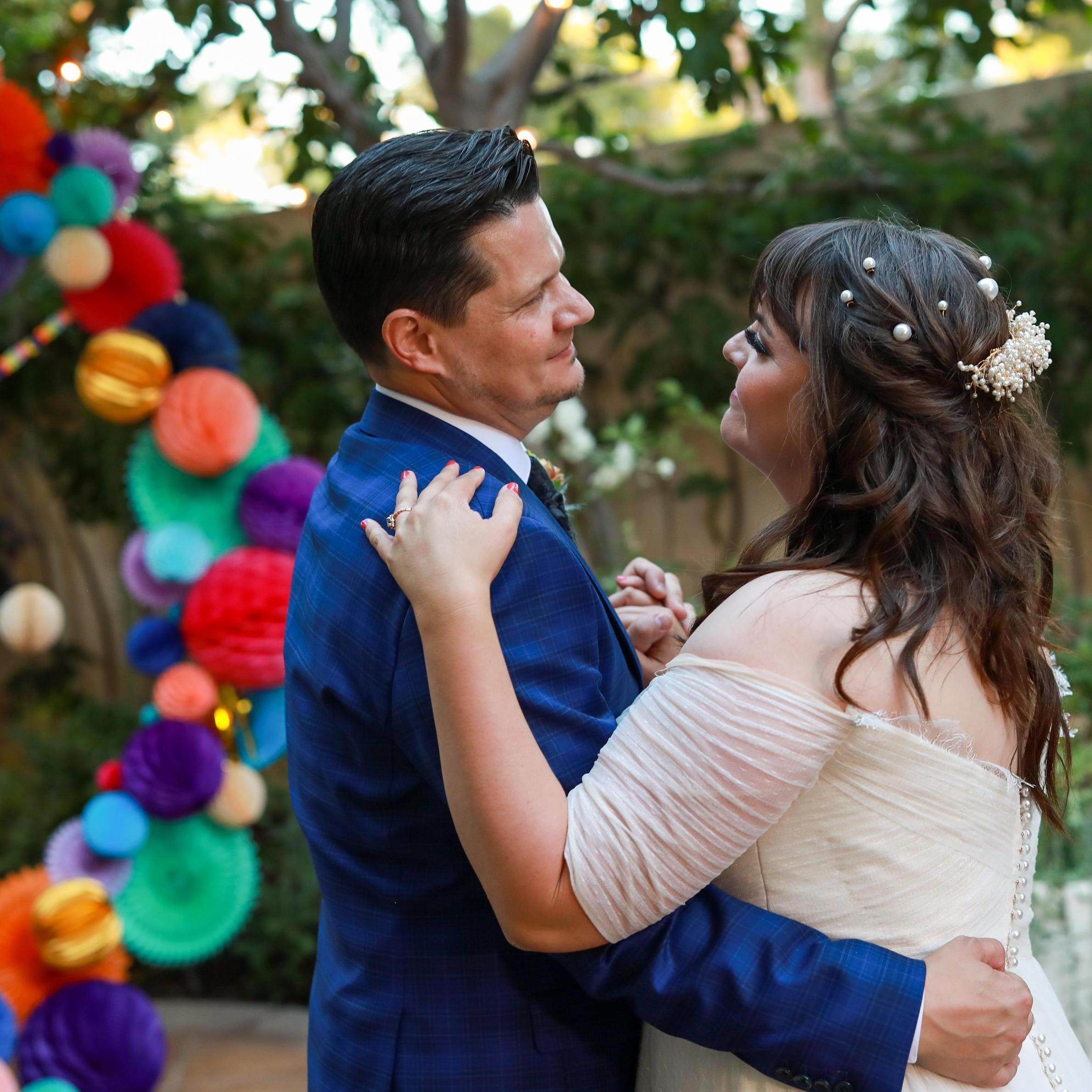 Our first dance as a married couple.