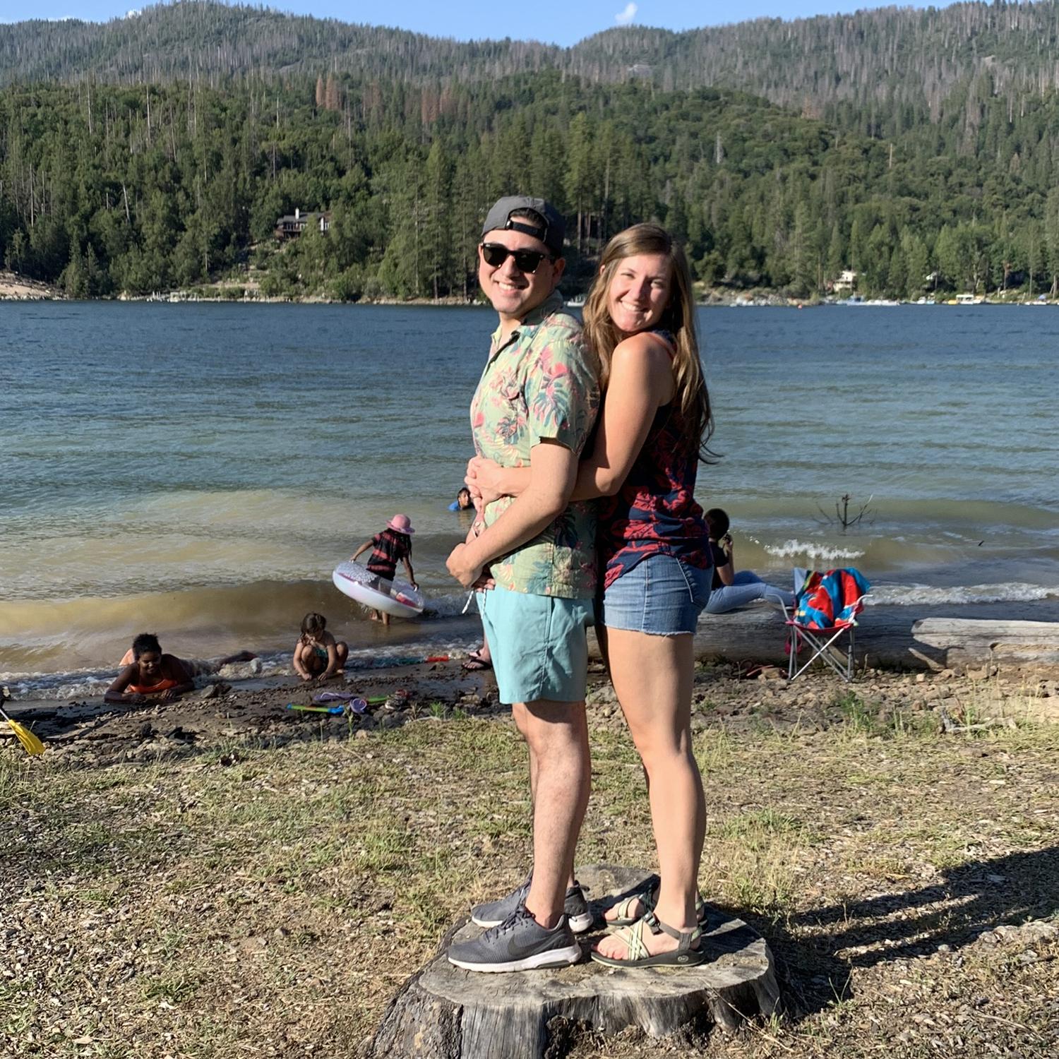 Our first trip to Bass Lake, 2 months into dating!