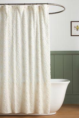 Elsa Cotton Candlewick Shower Curtain