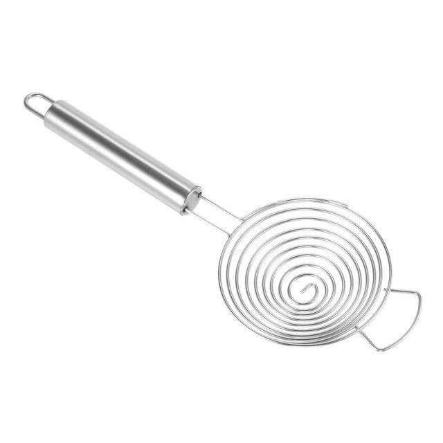 Unique Bargains Stainless Steel Long Handle Commercial Use Easy to Clean Egg Separator 10 x 3.6 inches Silver 1 Pc