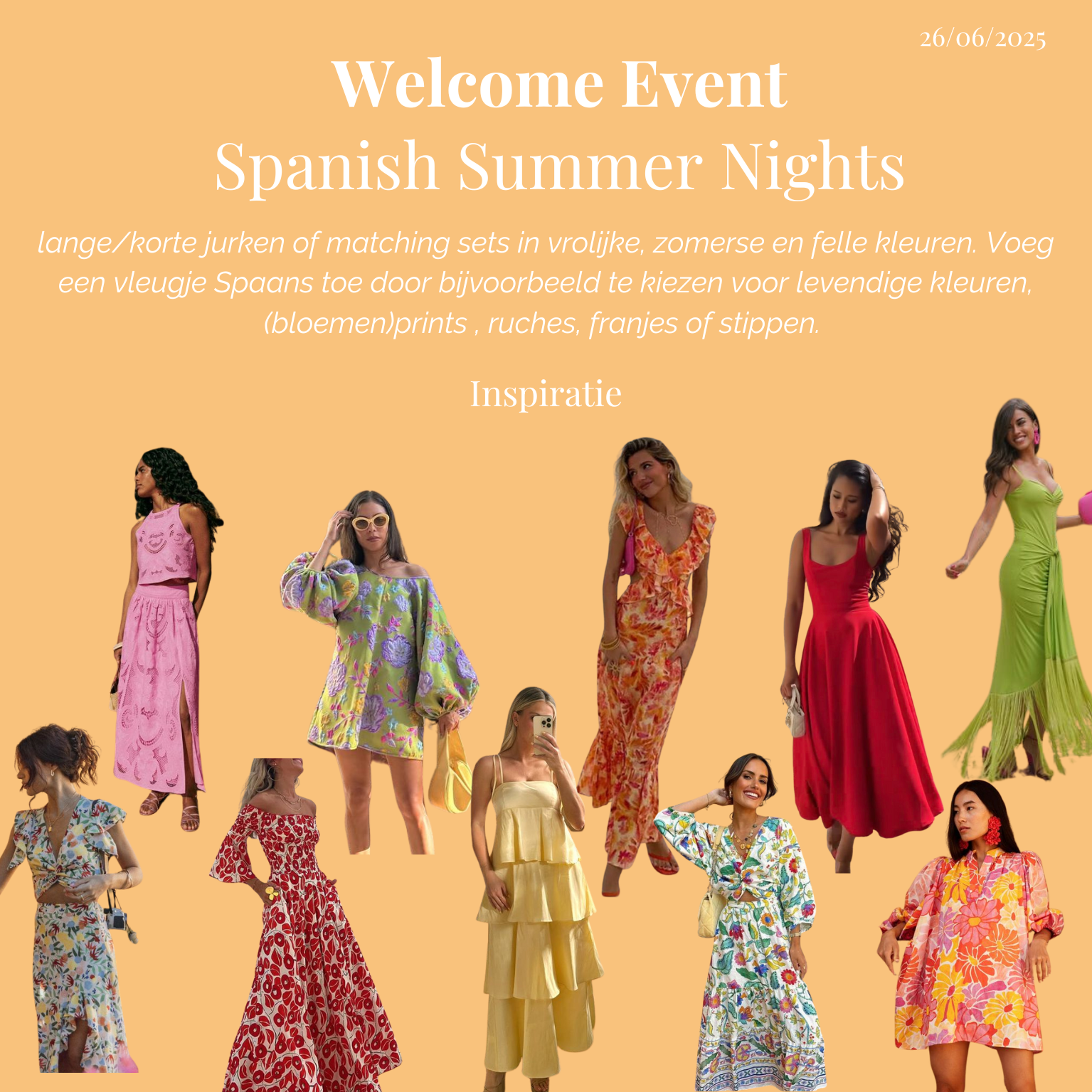 Dresscode vrouwen welcome event (NL)