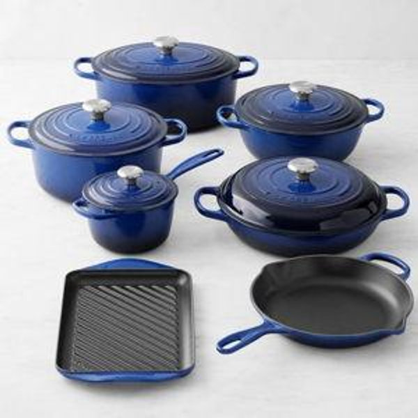 Le Crueset 12 Piece Cast Iron Cookware Set from Williams Sonoma Registry