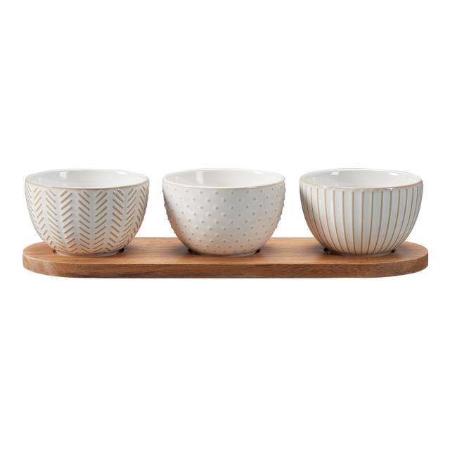 Better Homes & Gardens Modern Farmhouse Mix & Match Dip Bowl Set, 4 Piece