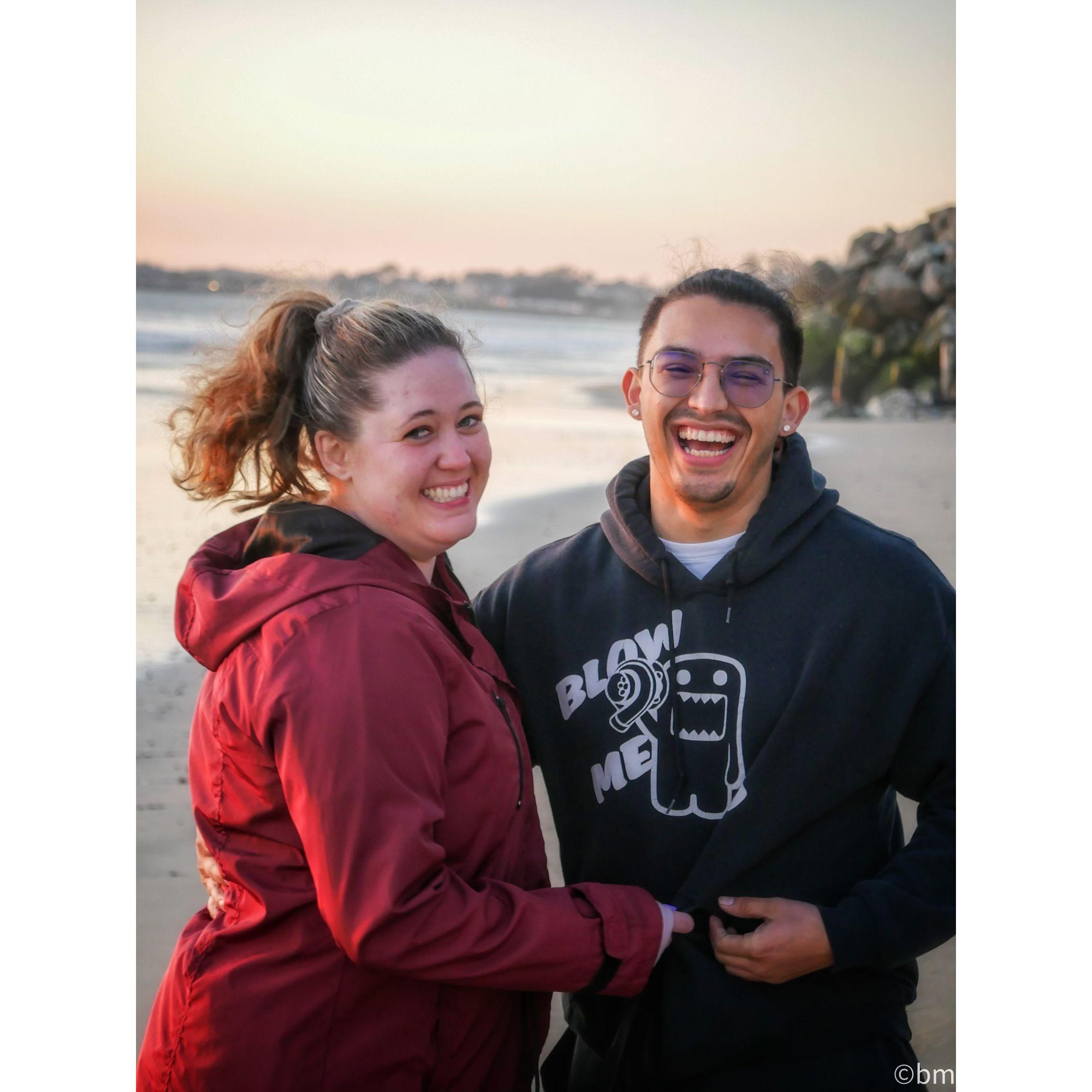 This is our first photo we took with one of Jose's groomsmen, Charles. Charles that day started calling Alicia, Mrs. Fuentes and now she is going to be just that.