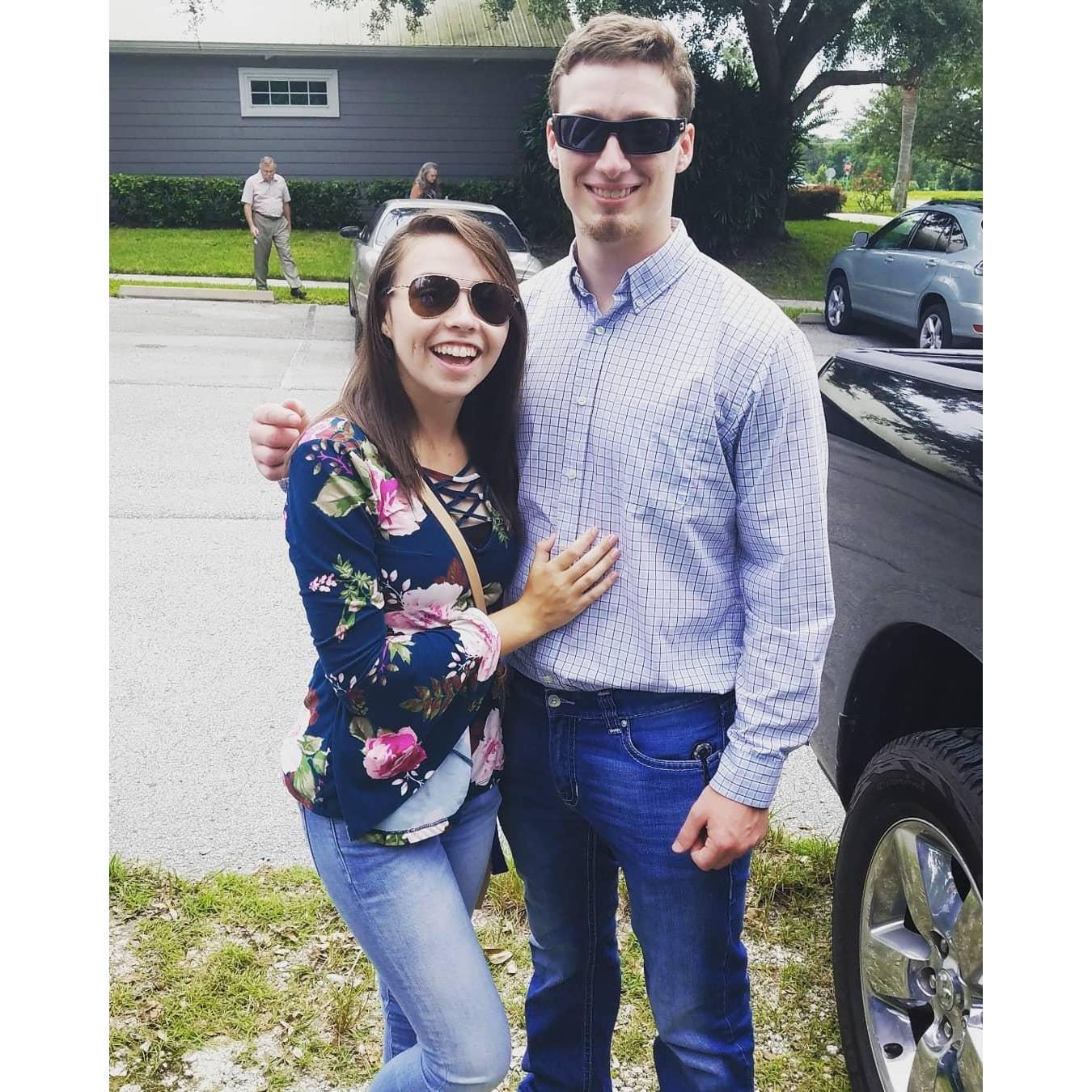 When Seth visited me in FL!