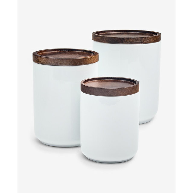 The Cellar James Ceramic Canisters, Set of 3, Macy's Exclusive