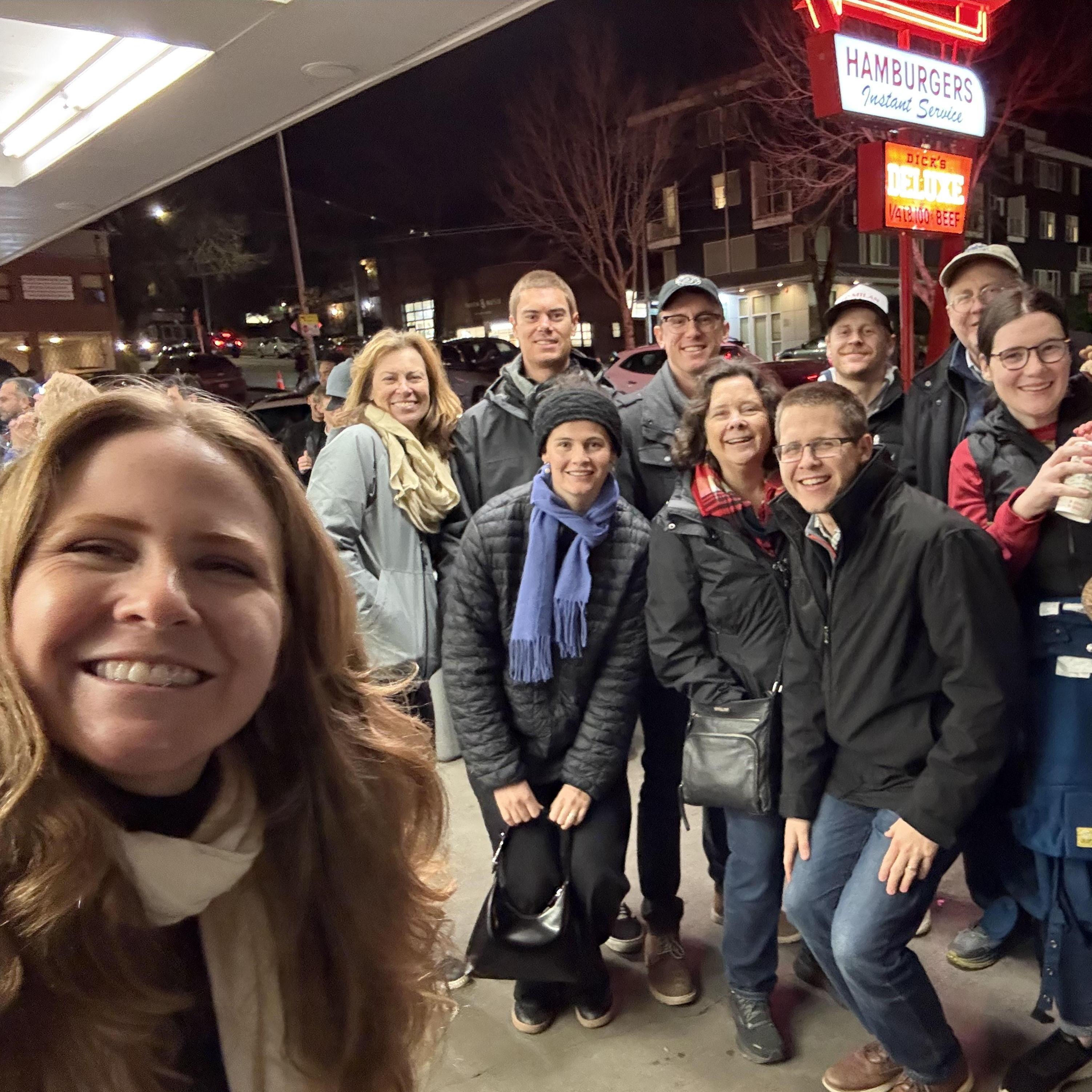 12/23/24 - Veldee and Hart families bond together at the Woodland Park Zoo then Dick's Drive In, both Seattle classics