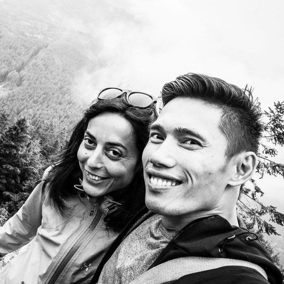 A first date on Elk Mountain -- just the first of many hikes together. Bryan was pleasantly surprised that Marta could keep up with and even pass him on the trails!