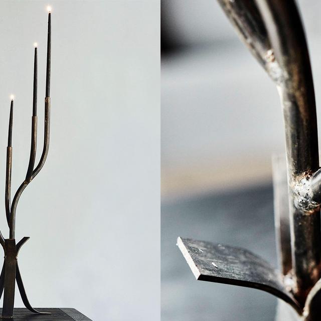 Oversized Montauk Candelabras by RW Guild