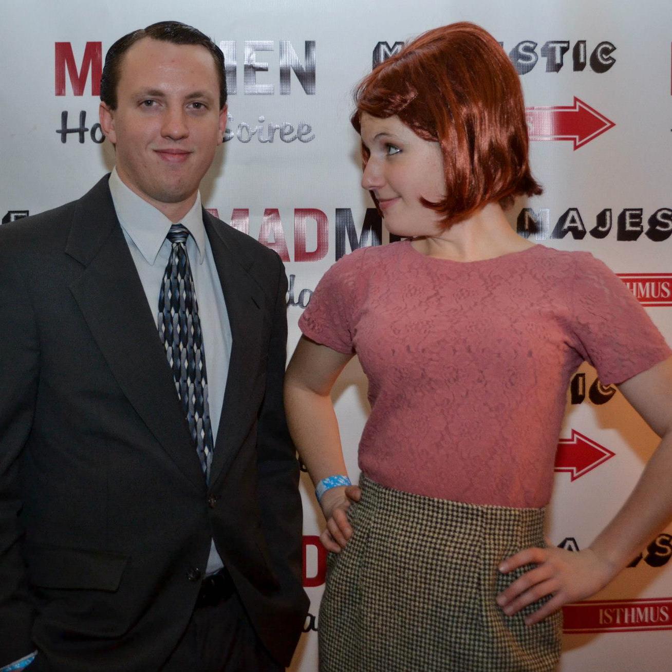 First year we were together, in December of 2012 @ the Mad Men-themed Holiday Soirée.