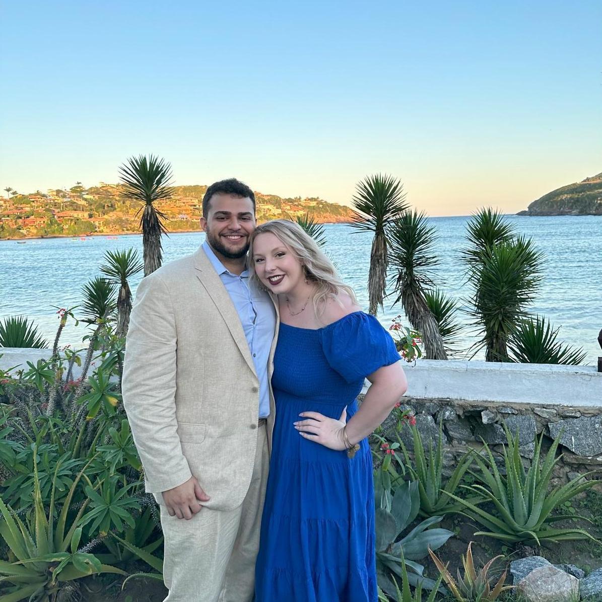 Attending our first wedding together during Kirsten's first trip to Brazil! Bruno was in the wedding, and Kirsten was confused 90% of the time due to not speaking any Portuguese at that point.
