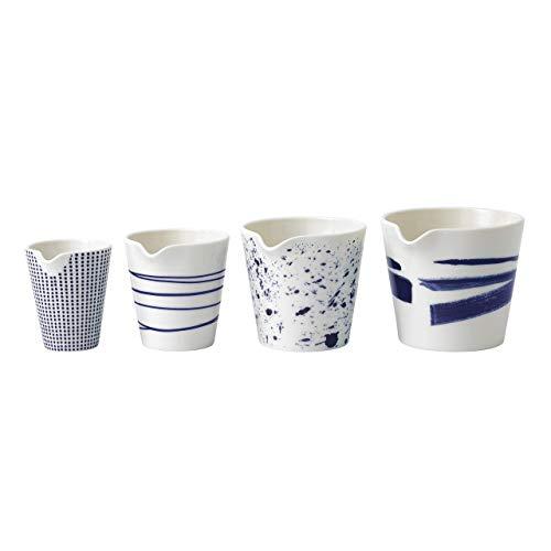 Royal Doulton 40029961 Pacific Nesting Jugs Set/4 (2.8", 3.0", 3.3" & 3.4"), Set of 4, Blue