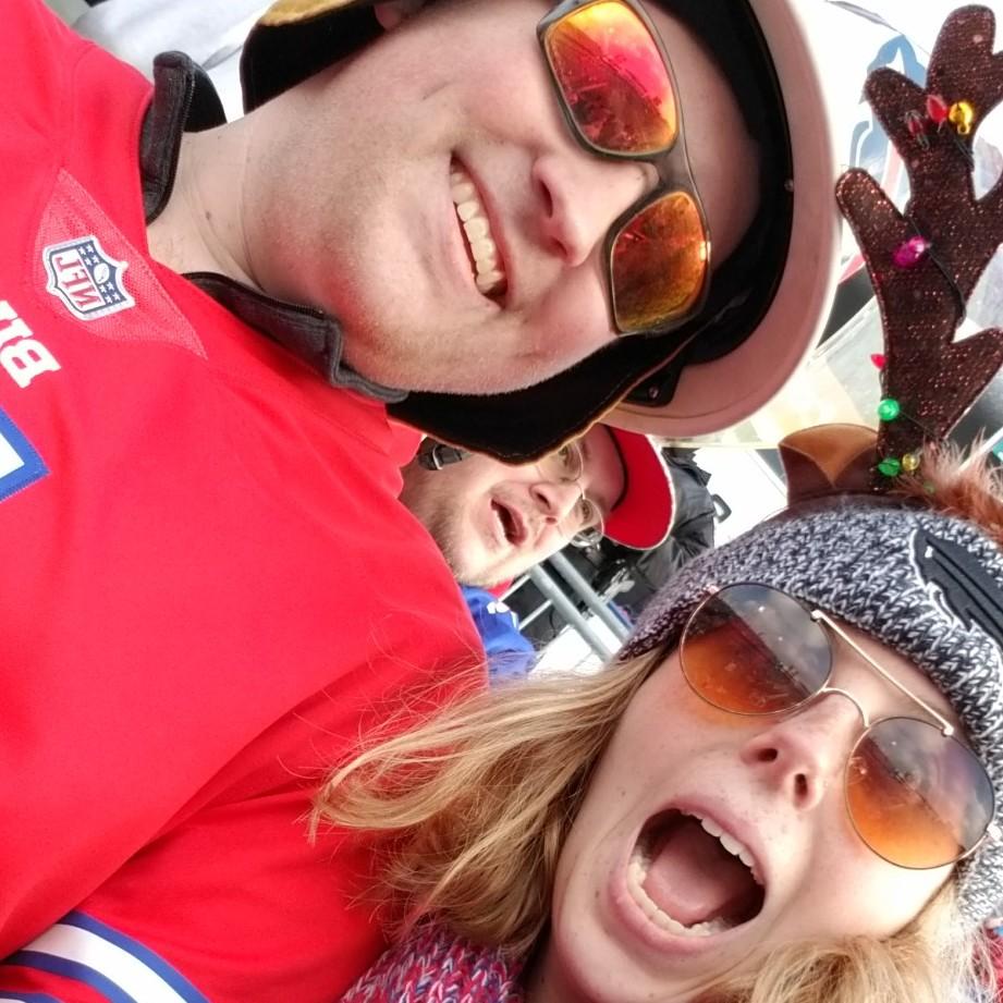 Someone kept messing with my antlers, but that didn't stop us from having a blast.