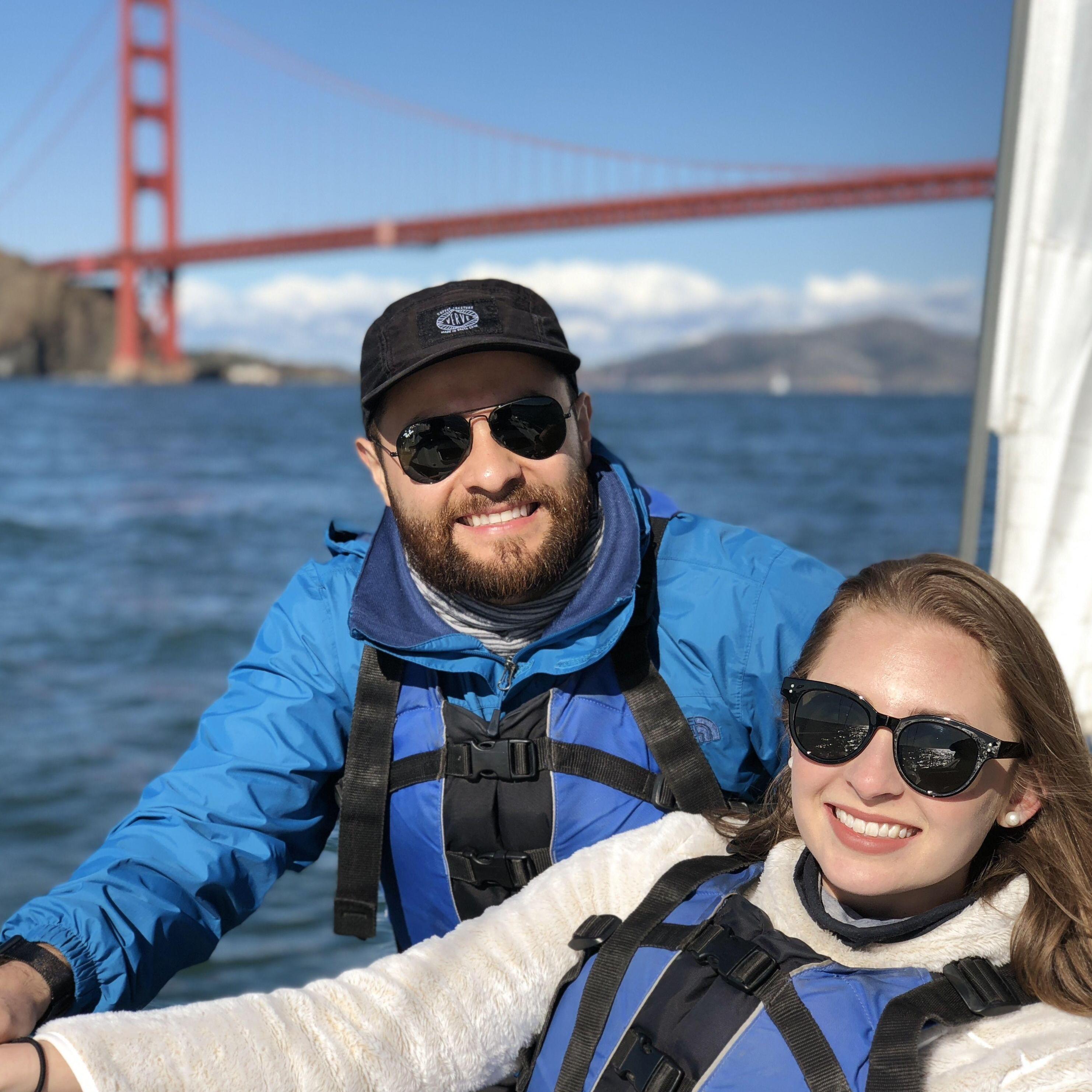 Sailing in front of the Golden Gate!