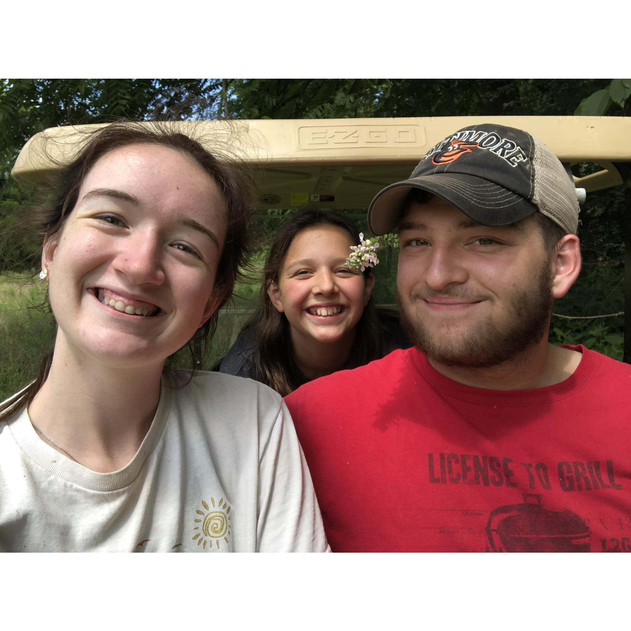 Emma, our golf cart driver