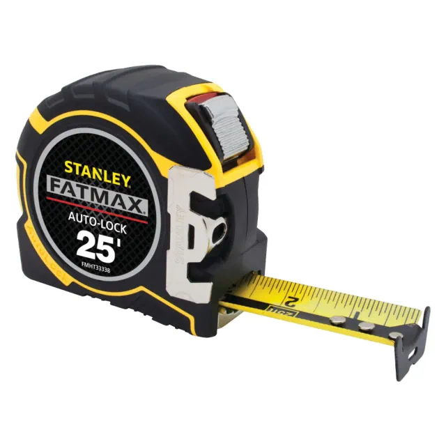 Stanley Tools FATMAX® 25-Ft. Auto-Lock Tape Measure, FMHT33338 in Black