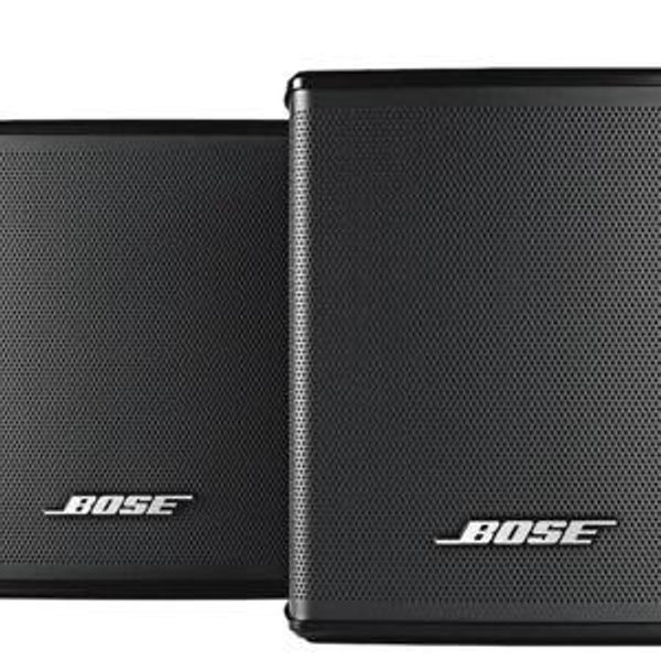 Bose - Surround Speakers 120-Watt Wireless Home Theater Speakers (Pair) - Black