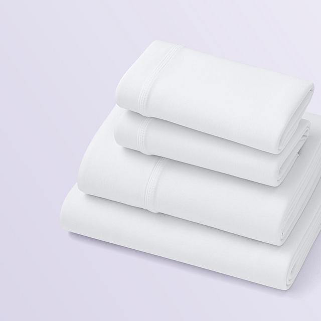 Purple SoftStretch Sheet Set-SIZE KING, COLOR WHITE