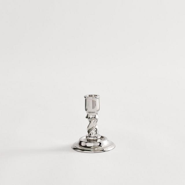 Altair Candle Holder: Silver: Small 3.5X3.5X4"