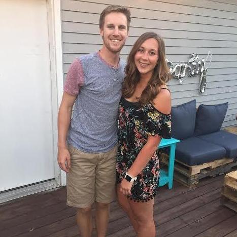 Us at a house-warming and engagement celebration party for our friends, Michaela and Will!