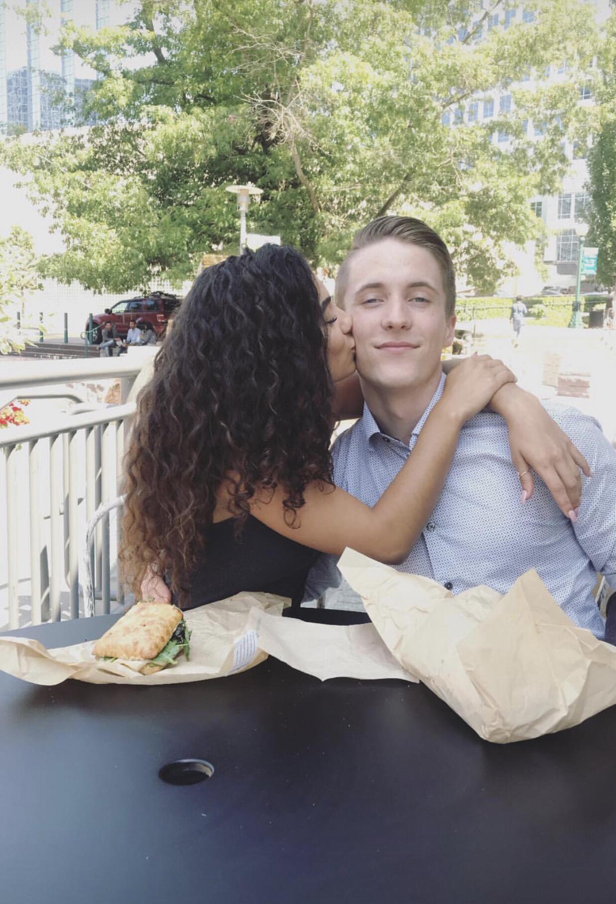 When we first started dating, we would walk from the office to get lunch together every day!