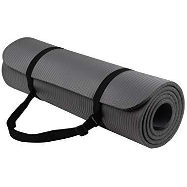 BalanceFrom GoYoga All-Purpose 1/2-Inch Extra Thick High Density Anti-Tear Exercise Yoga Mat with Carrying Strap