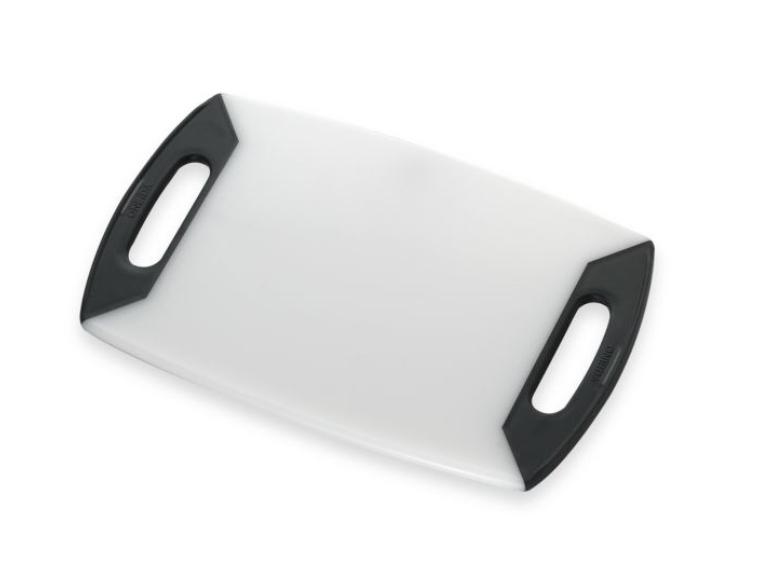 Oneida® Colourgrip® Charcoal Handle 12-Inch Cutting Board in White