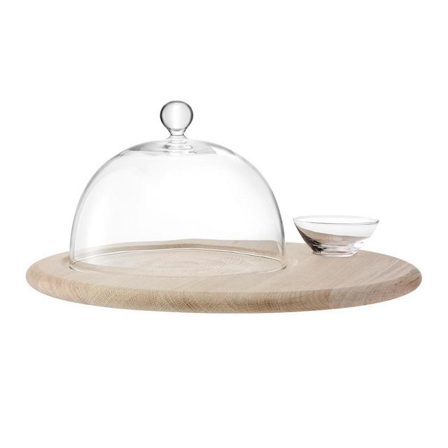 Serve Cheese Set & Oak Base