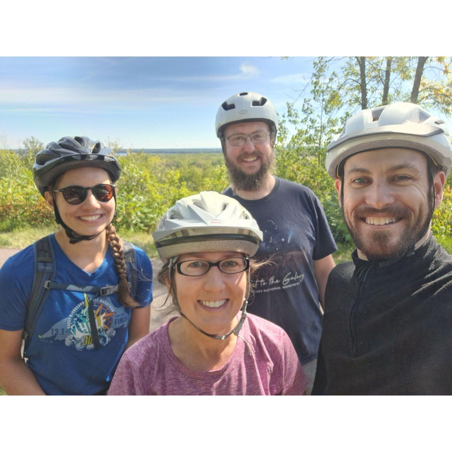 Bike ride with David and Erin
