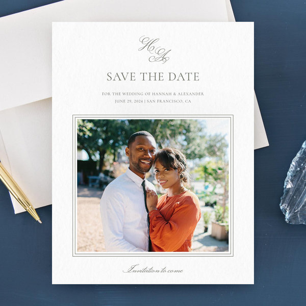 Zola Save The Dates - Wyncote Photo