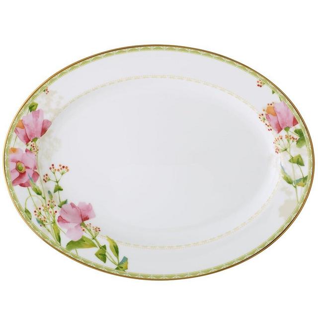 Noritake Poppy Place Oval Platter, 14"