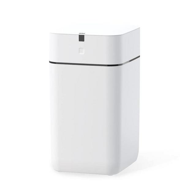 Airdeer Automatic Trash Can, 4 Gallon Self Sealing and Self-Changing Smart Trash Can, Motion Sensor, Touchless Garbage can with lid for Kitchen Bathroom Bedroom Office, 6 Refill Rings(Black Line)