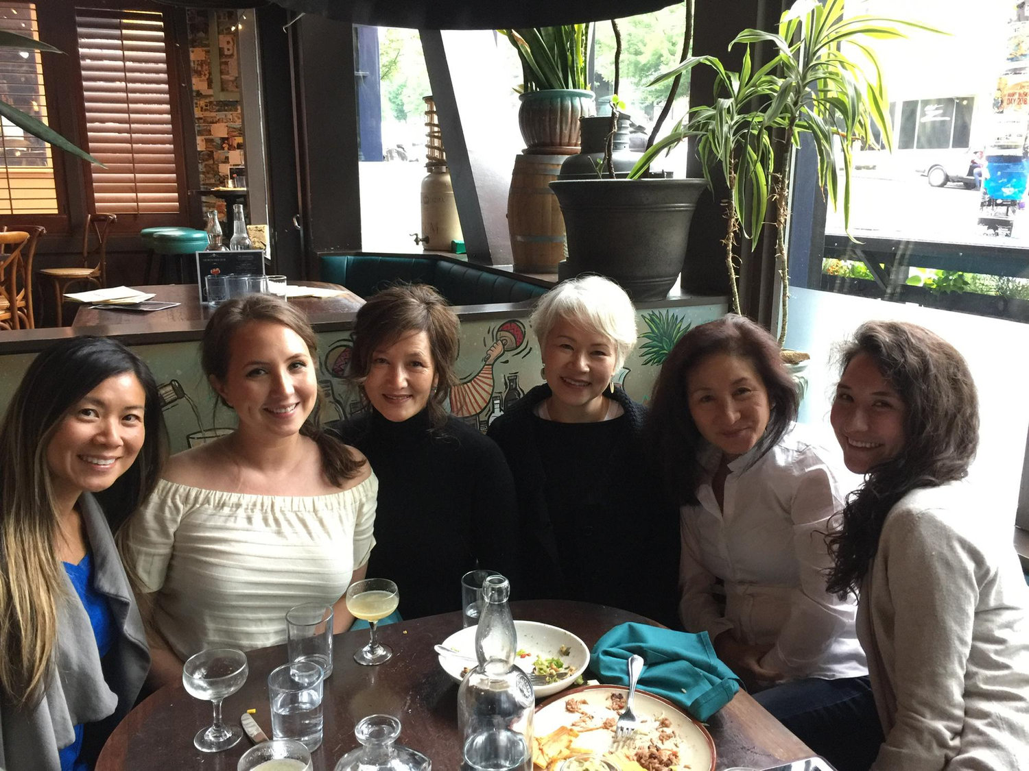 Alyssa’s friend Amie, Alyssa, her aunts- Barbara & Robin, her mom Susan and sister Natalie before they went to see the Les Miserables play