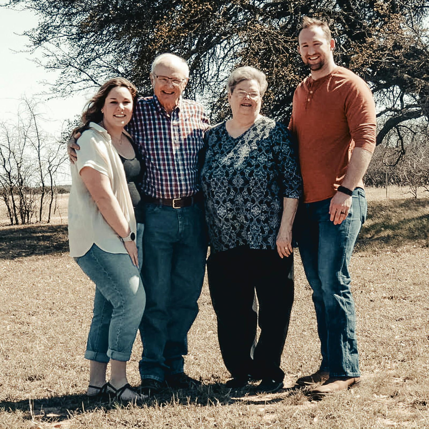 Special trip to Coleman, TX to ask Jared's granddad to officiate the renewal