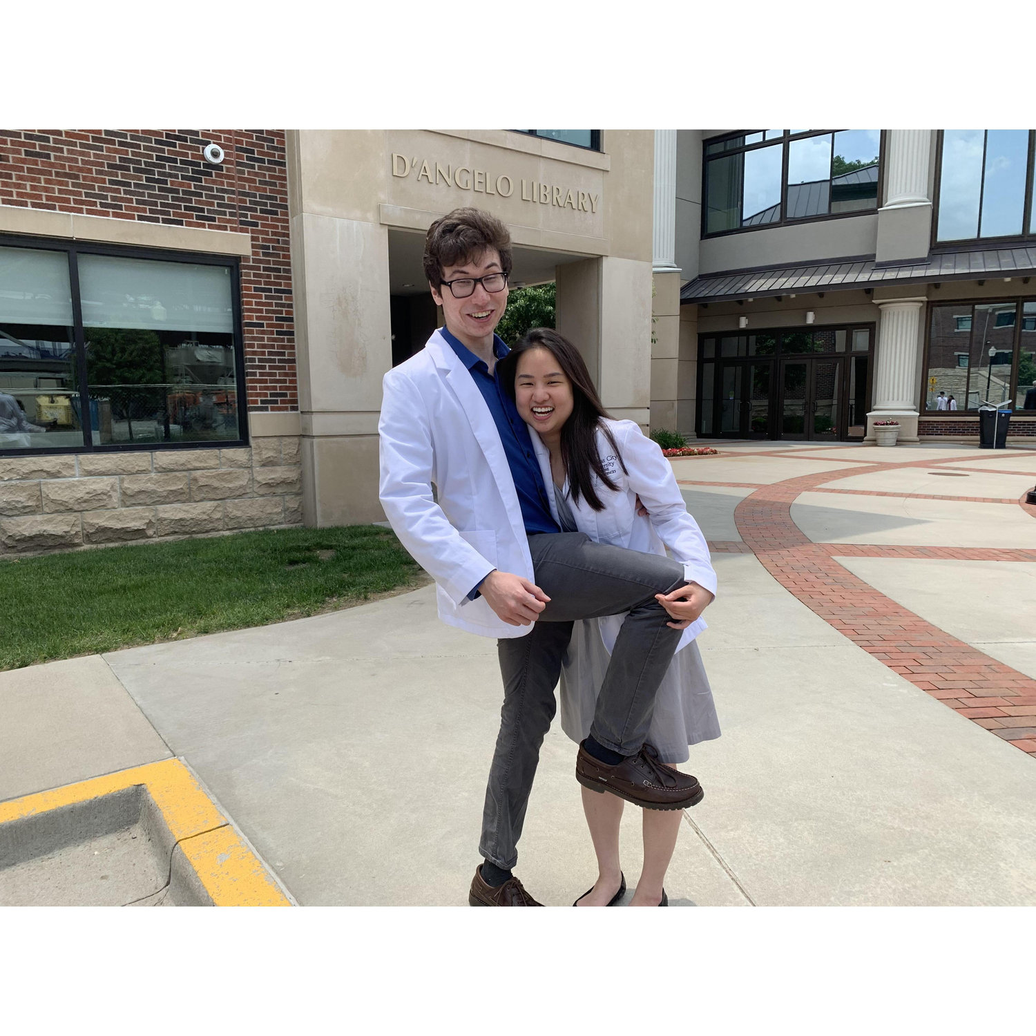 Us after our last exam of first year of medical school