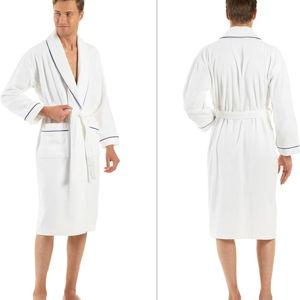 Premium Cotton Robes for Women, Lightweight Mens Robe, Unisex Terry Cloth Bathrobe, Soft Shower Spa Robe, 1 Pcs