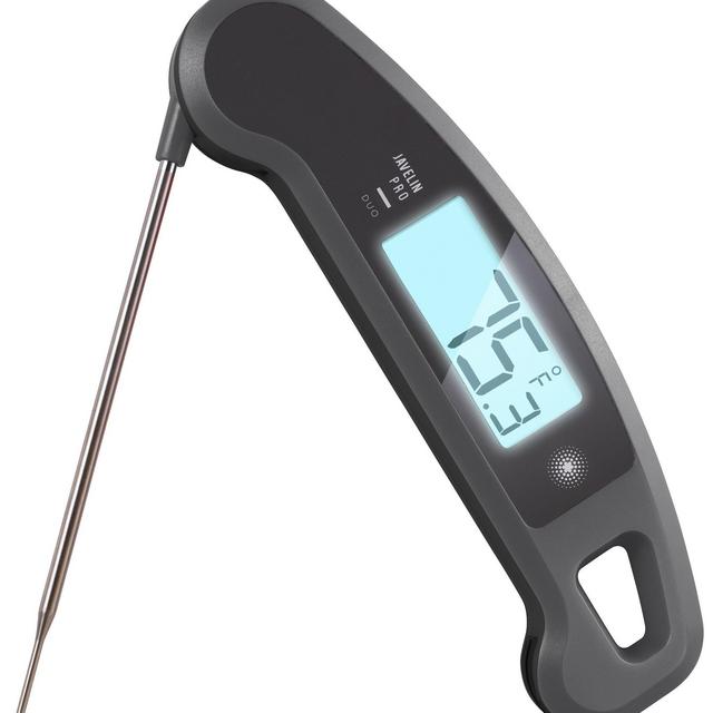 Lavatools Javelin PRO Duo Ambidextrous Backlit Professional Digital Instant Read Meat Thermometer for Kitchen, Food Cooking, Grill, BBQ, Smoker, Candy, Home Brewing, Coffee, and Oil Deep Frying