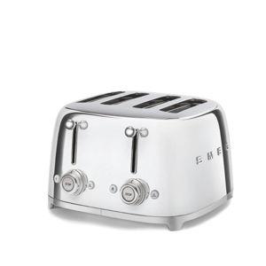 SMEG Silver 4-Slice Retro Toaster