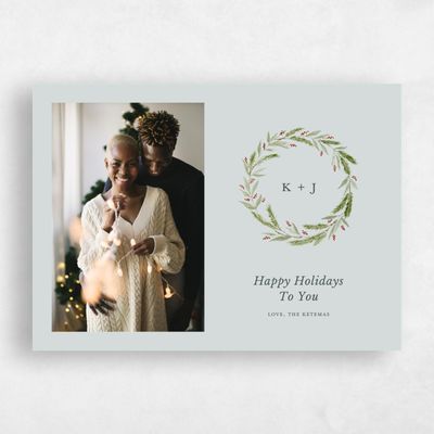 Blue Standard Holiday Card - Galway Photo