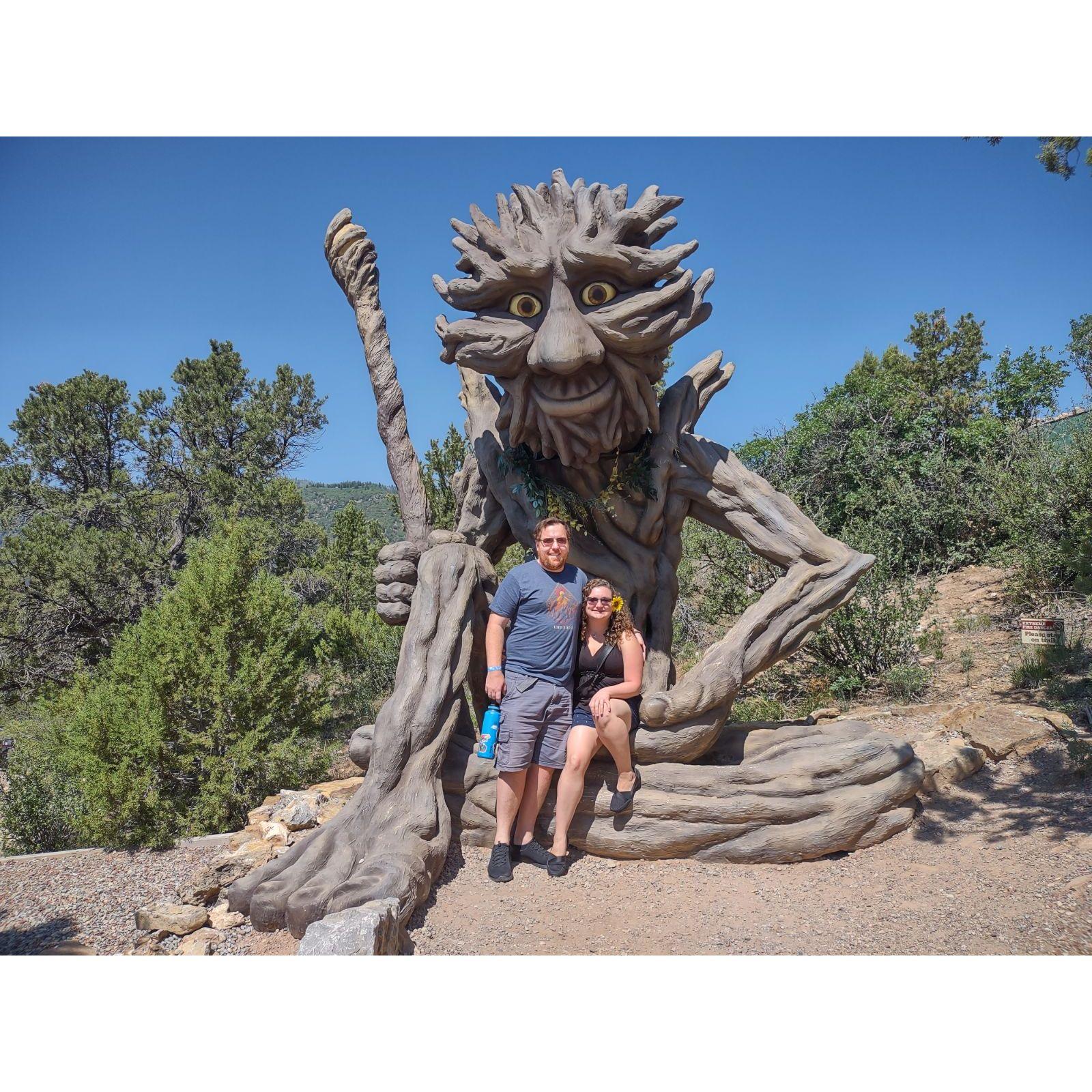 We saw this guy in Glenwood Springs, and we just had to take a picture!