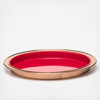 Barware Tray with Copper Accents