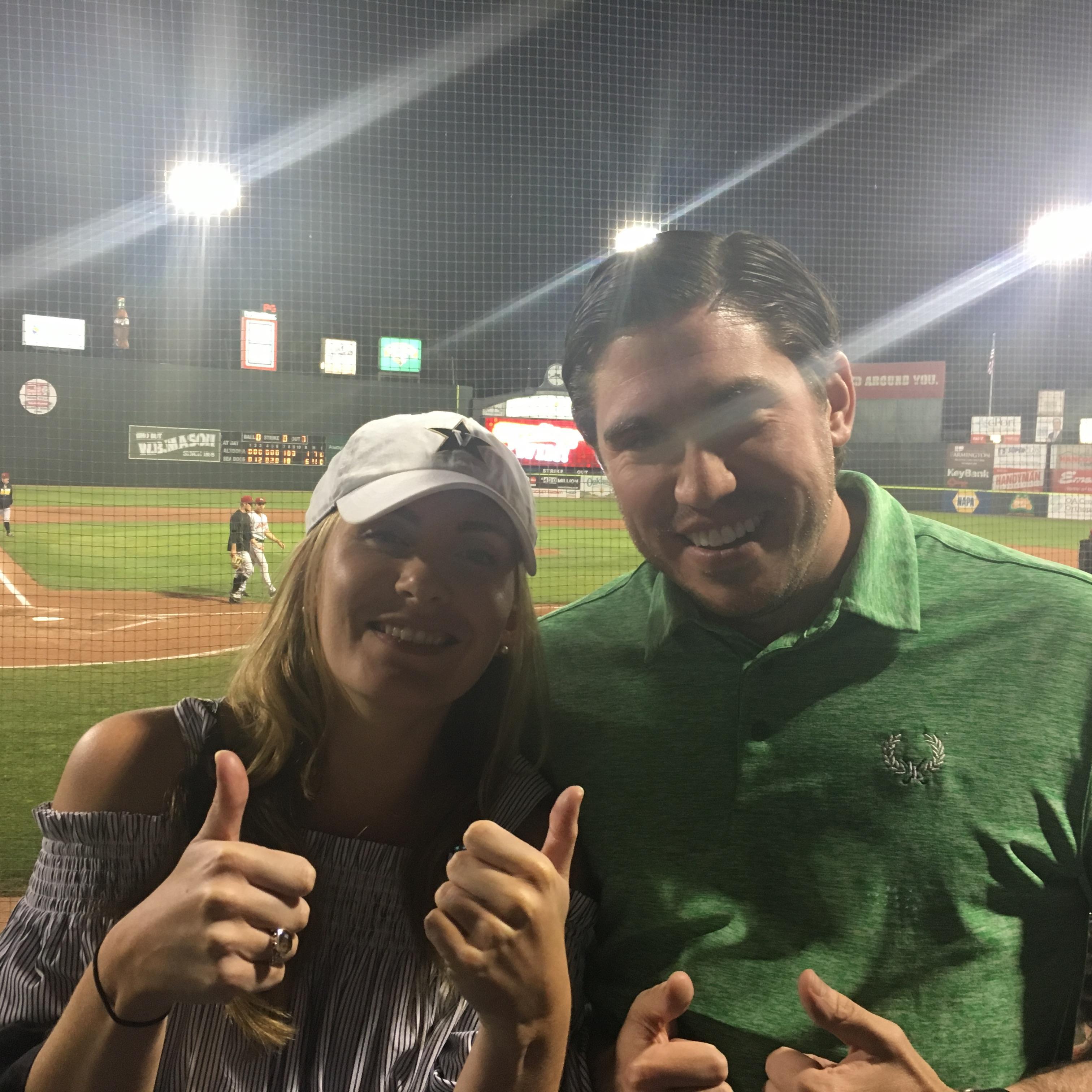 Cheering on the best minor league baseball team in the world - the Portland Seadogs - in Maine