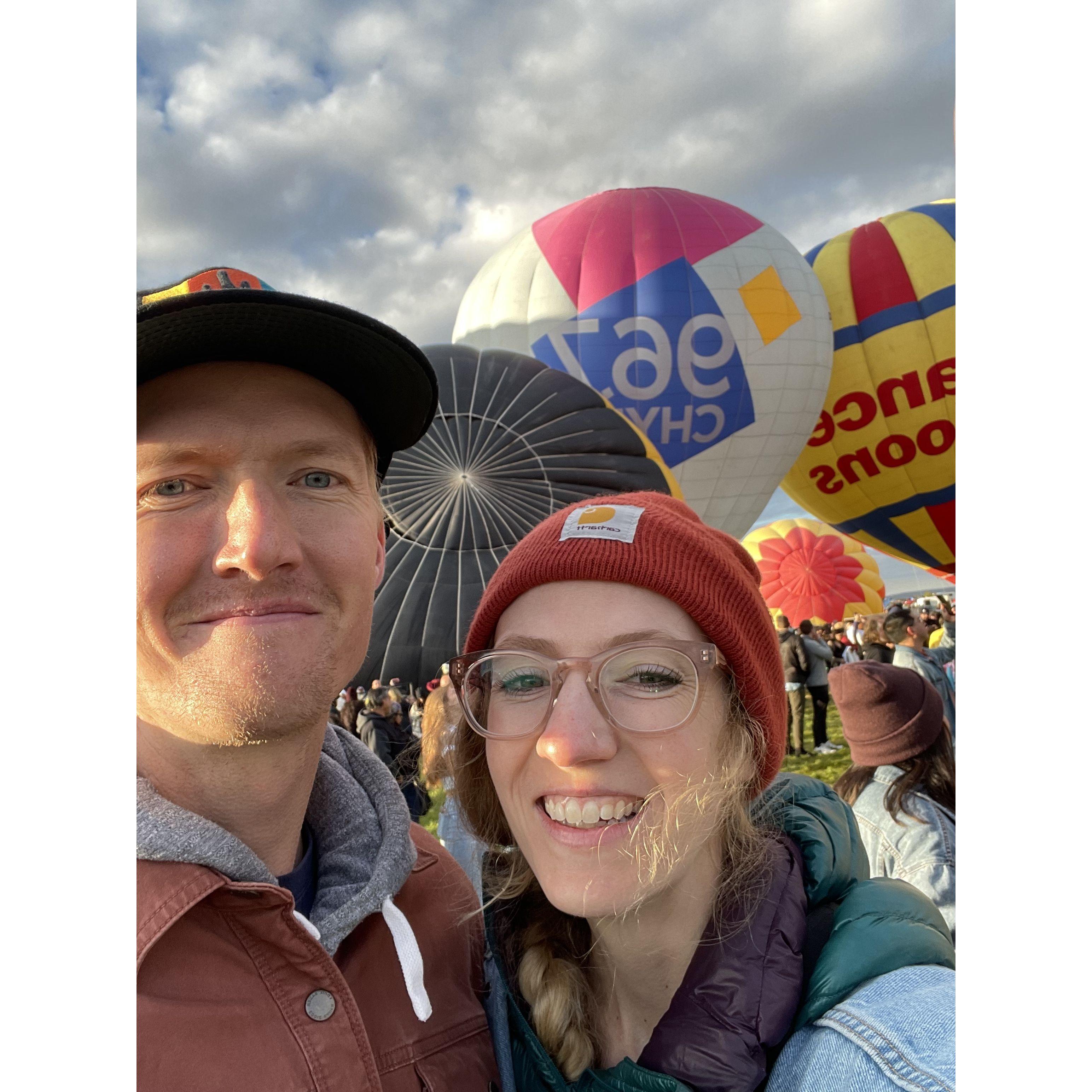 More balloons, because it's so cute and couple-y.